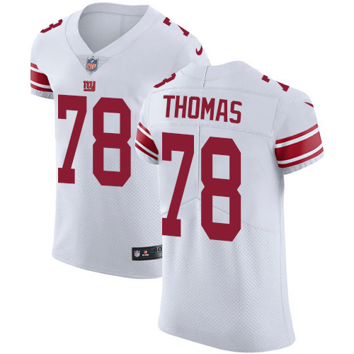 Nike Giants #78 Andrew Thomas White Men's Stitched NFL New Elite Jersey