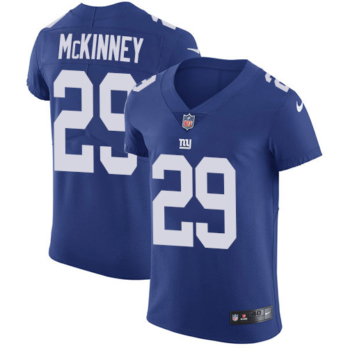 Nike Giants #29 Xavier McKinney Royal Blue Team Color Men's Stitched NFL Vapor Untouchable Elite Jersey