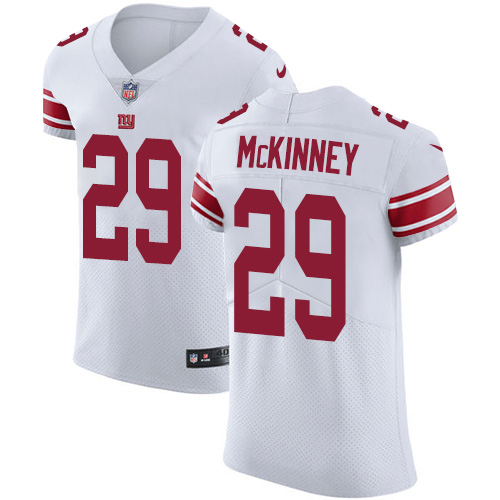 Nike Giants #29 Xavier McKinney White Men's Stitched NFL New Elite Jersey