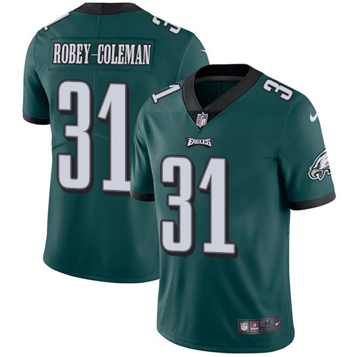 Nike Eagles #31 Nickell Robey-Coleman Green Team Color Men's Stitched NFL Vapor Untouchable Limited Jersey