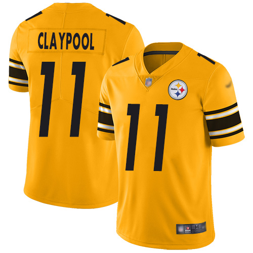 Nike Steelers #11 Chase Claypool Silver Men's Stitched NFL Limited Inverted Legend Jersey
