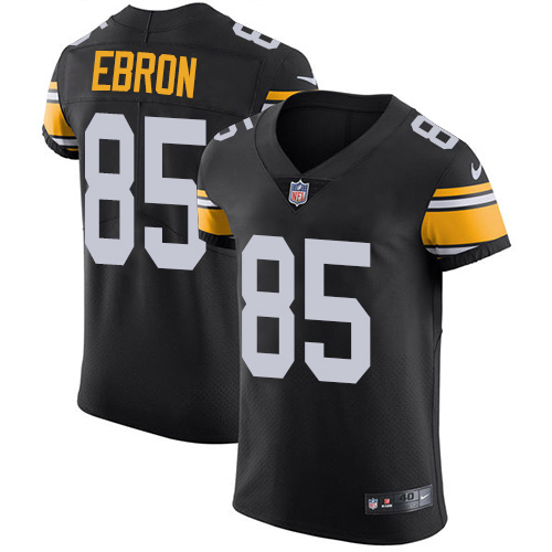 Nike Steelers #85 Eric Ebron Black Alternate Men's Stitched NFL New Elite Jersey
