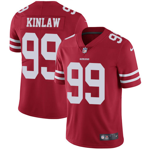 Nike 49ers #99 Javon Kinlaw Red Team Color Men's Stitched NFL Vapor Untouchable Limited Jersey