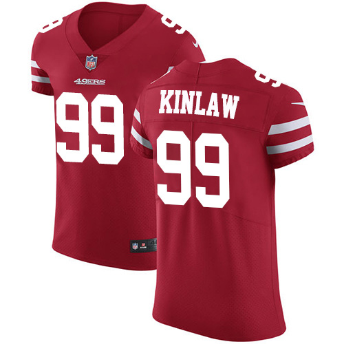 Nike 49ers #99 Javon Kinlaw Red Team Color Men's Stitched NFL Vapor Untouchable Elite Jersey