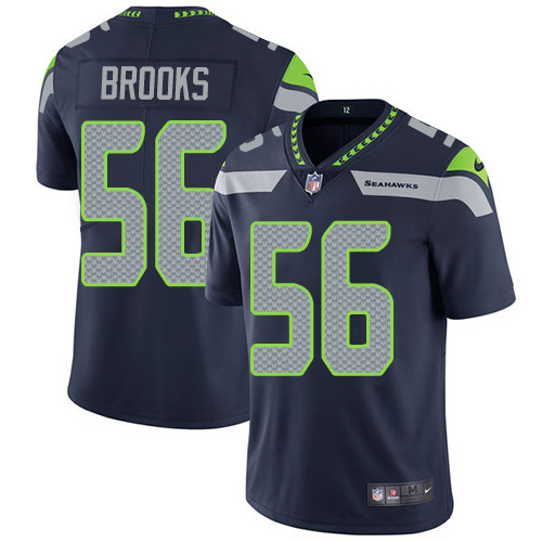 Nike Seahawks #56 Jordyn Brooks Steel Blue Team Color Men's Stitched NFL Vapor Untouchable Limited Jersey
