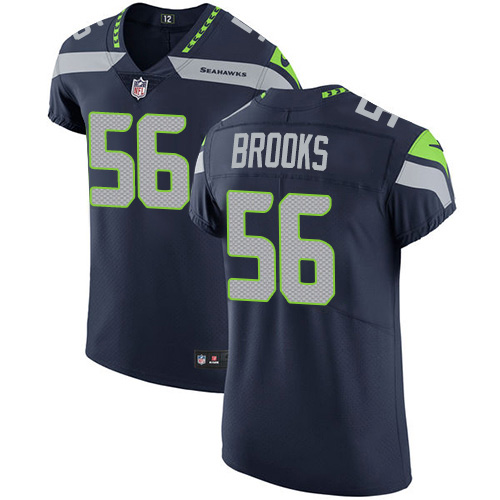 Nike Seahawks #56 Jordyn Brooks Steel Blue Team Color Men's Stitched NFL Vapor Untouchable Elite Jersey