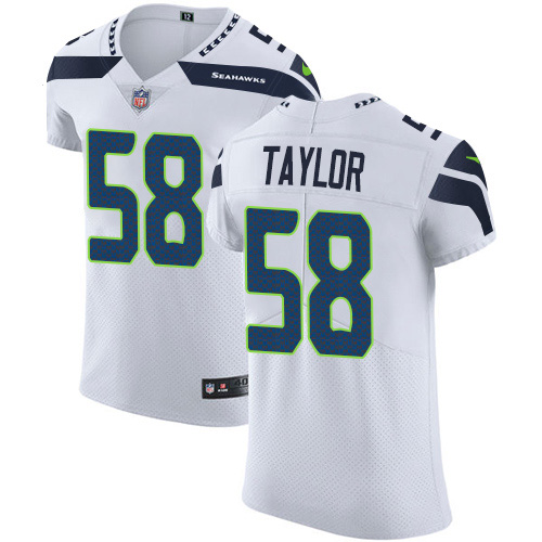 Nike Seahawks #58 Darrell Taylor White Men's Stitched NFL New Elite Jersey