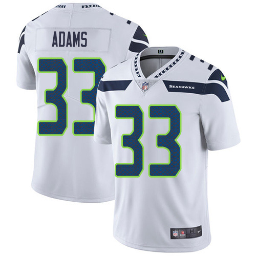 Nike Seahawks #33 Jamal Adams White Men's Stitched NFL Vapor Untouchable Limited Jersey