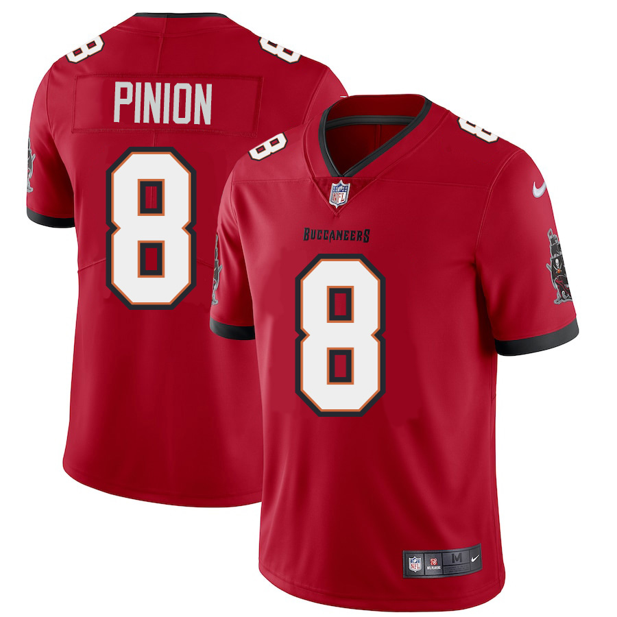 Tampa Bay Buccaneers #8 Bradley Pinion Men's Nike Red Vapor Limited Jersey
