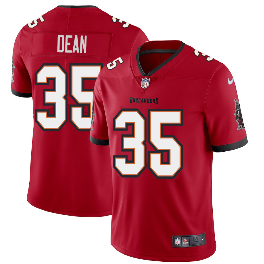 Tampa Bay Buccaneers #35 Jamel Dean Men's Nike Red Vapor Limited Jersey