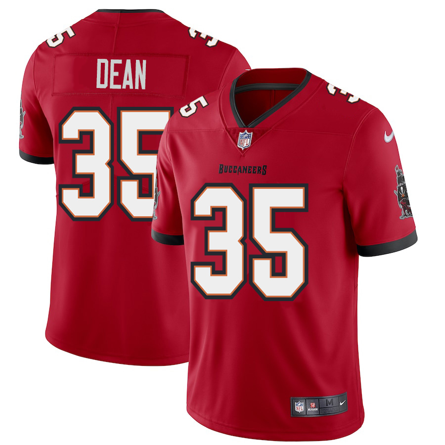 Tampa Bay Buccaneers #35 Jamel Dean Men's Nike Red Vapor Limited Jersey Tampa Bay Buccaneers #35 Jamel Dean Men's Nike Red Vapor Limited Jersey