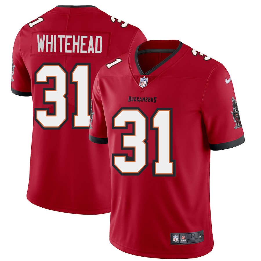 Tampa Bay Buccaneers #31 Jordan Whitehead Men's Nike Red Vapor Limited Jersey