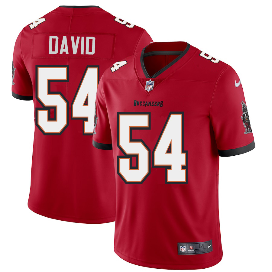Tampa Bay Buccaneers #54 Lavonte David Men's Nike Red Vapor Limited Jersey