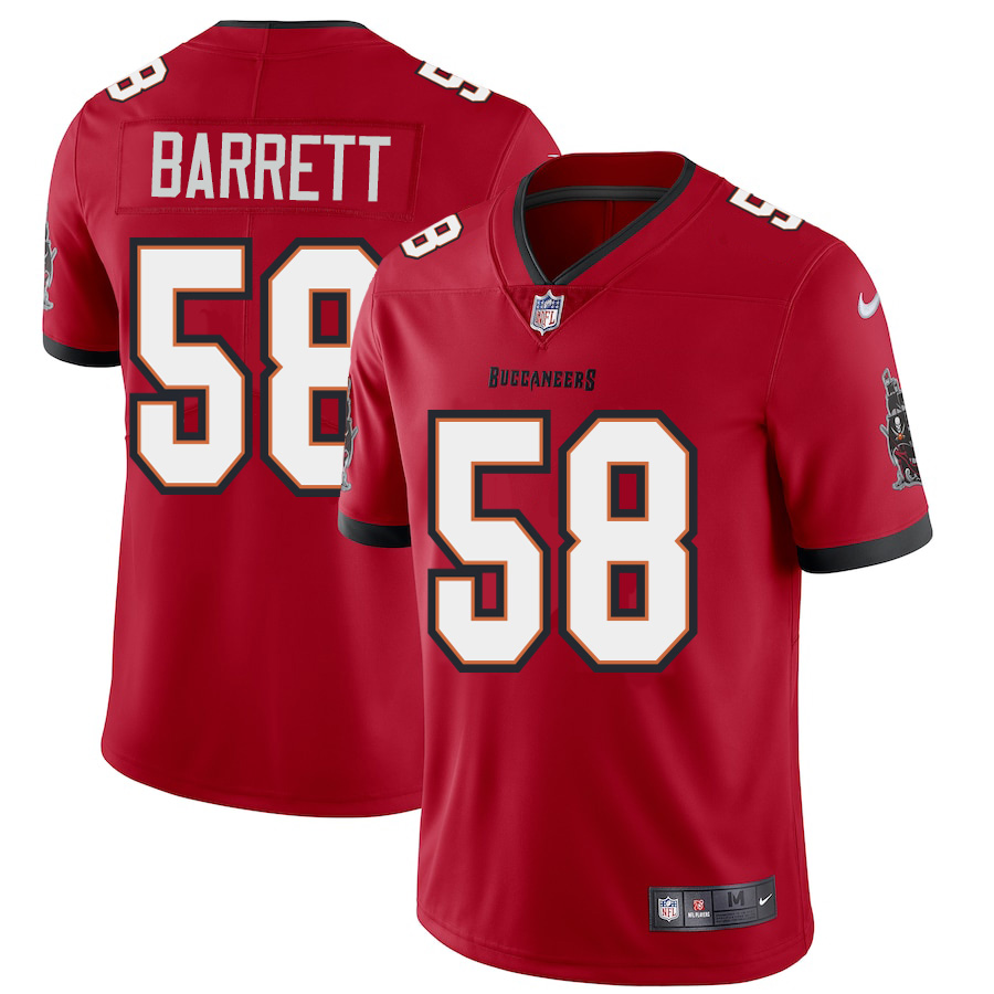 Tampa Bay Buccaneers #58 Shaquil Barrett Men's Nike Red Vapor Limited Jersey
