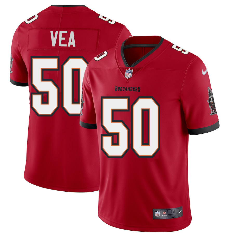 Tampa Bay Buccaneers #50 Vita Vea Men's Nike Red Vapor Limited Jersey