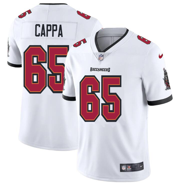 Tampa Bay Buccaneers #65 Alex Cappa Men's Nike White Vapor Limited Jersey