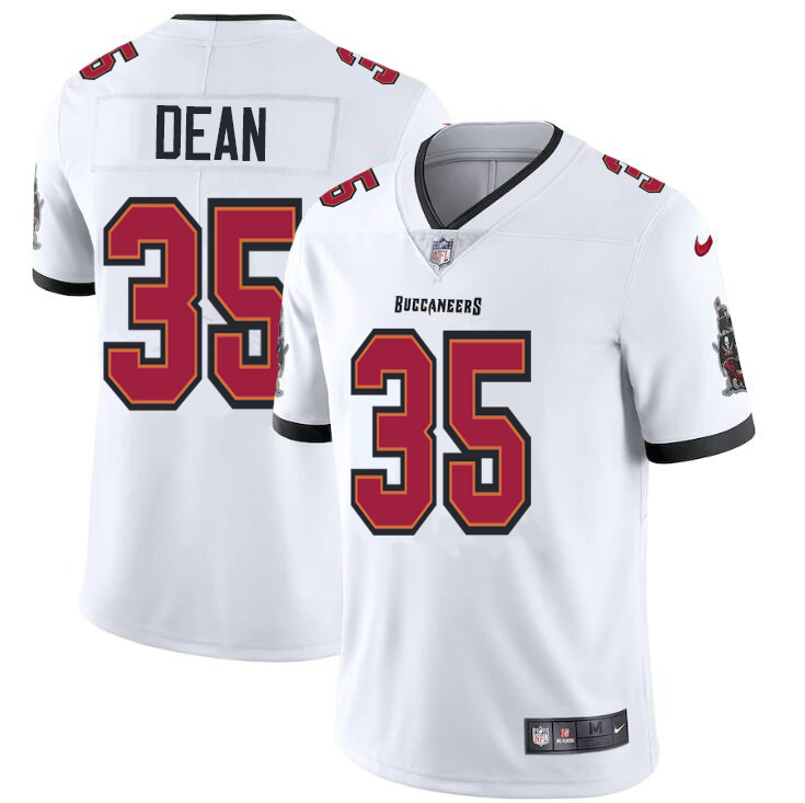 Tampa Bay Buccaneers #35 Jamel Dean Men's Nike White Vapor Limited Jersey