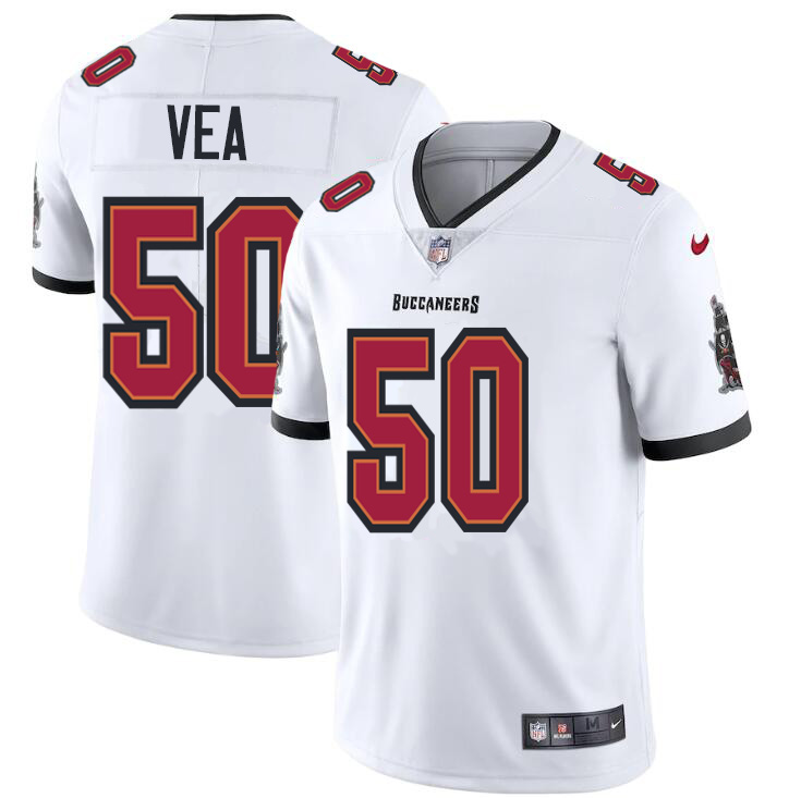 Tampa Bay Buccaneers #50 Vita Vea Men's Nike White Vapor Limited Jersey
