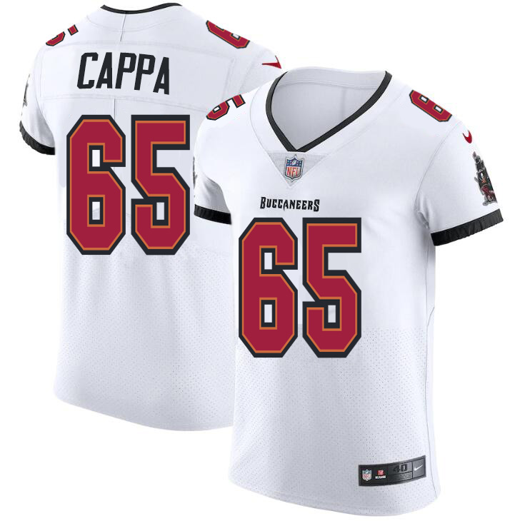 Tampa Bay Buccaneers #65 Alex Cappa Men's Nike White Vapor Elite Jersey