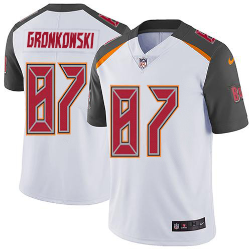 Nike Buccaneers #87 Rob Gronkowski White Men's Stitched NFL Vapor Untouchable Limited Jersey
