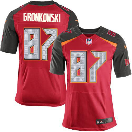Nike Buccaneers #87 Rob Gronkowski Red Team Color Men's Stitched NFL Vapor Untouchable Elite Jersey
