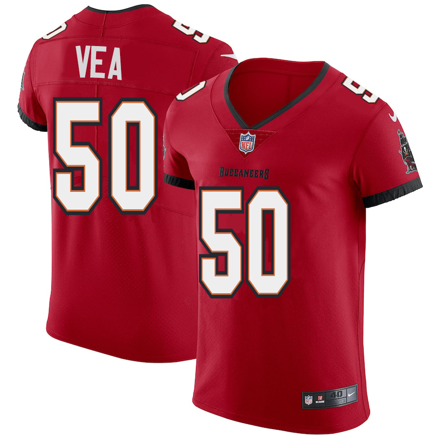 Tampa Bay Buccaneers #50 Vita Vea Men's Nike Red Vapor Elite Jersey