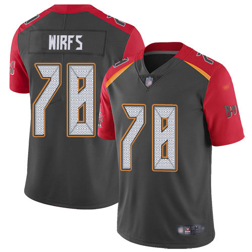 Nike Buccaneers #78 Tristan Wirfs Gray Men's Stitched NFL Limited Inverted Legend Jersey Nike Buccaneers #78 Tristan Wirfs Gray Men's Stitched NFL Limited Inverted Legend Jersey