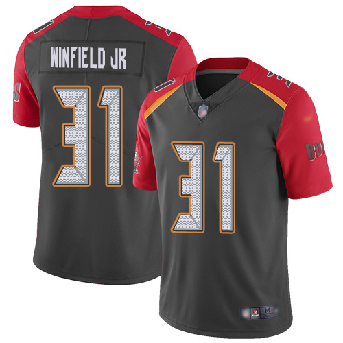 Nike Buccaneers #31 Antoine Winfield Jr. Gray Men's Stitched NFL Limited Inverted Legend Jersey