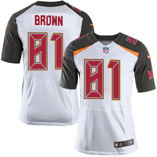 Nike Buccaneers #81 Antonio Brown White Men's Stitched NFL New Elite Jersey