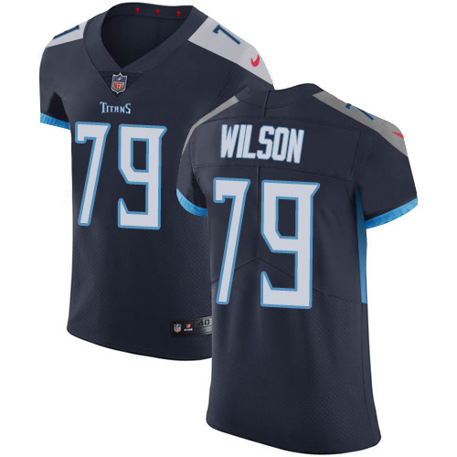 Nike Titans #79 Isaiah Wilson Navy Blue Team Color Men's Stitched NFL Vapor Untouchable Elite Jersey