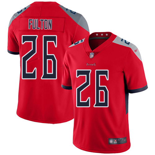 Nike Titans #26 Kristian Fulton Red Men's Stitched NFL Limited Inverted Legend Jersey