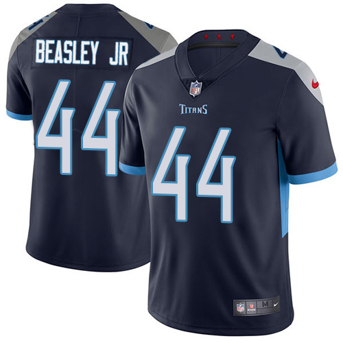Nike Titans #44 Vic Beasley Jr Navy Blue Team Color Men's Stitched NFL Vapor Untouchable Limited Jersey