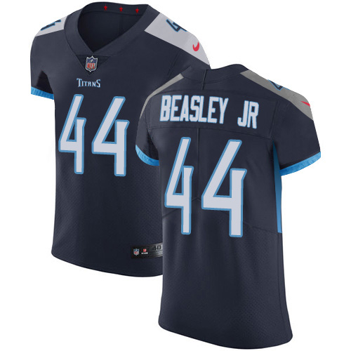 Nike Titans #44 Vic Beasley Jr Navy Blue Team Color Men's Stitched NFL Vapor Untouchable Elite Jersey