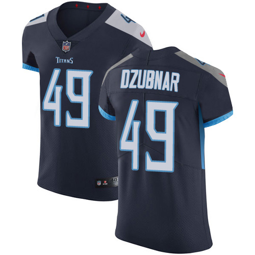 Nike Titans #49 Nick Dzubnar Navy Blue Team Color Men's Stitched NFL Vapor Untouchable Elite Jersey