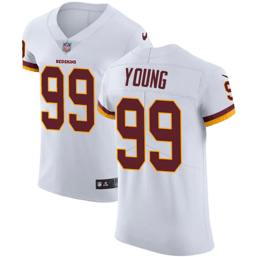 Nike Redskins #99 Chase Young White Men's Stitched NFL New Elite Jersey