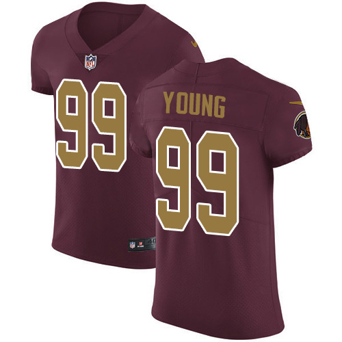 Nike Redskins #99 Chase Young Burgundy Red Alternate Men's Stitched NFL New Elite Jersey