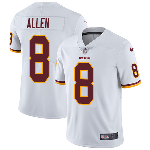 Nike Redskins #8 Kyle Allen White Men's Stitched NFL Vapor Untouchable Limited Jersey