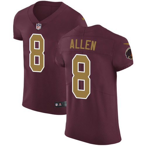 Nike Redskins #8 Kyle Allen Burgundy Red Alternate Men's Stitched NFL New Elite Jersey