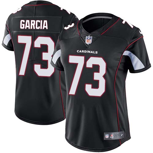 Nike Cardinals #73 Max Garcia Black Alternate Women's Stitched NFL Vapor Untouchable Limited Jersey