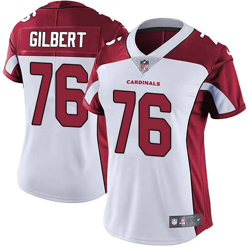 Nike Cardinals #76 Marcus Gilbert White Women's Stitched NFL Vapor Untouchable Limited Jersey