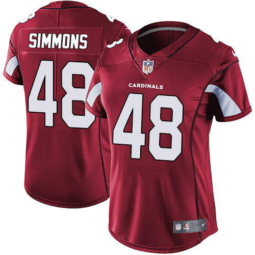 Nike Cardinals #48 Isaiah Simmons Red Team Color Women's Stitched NFL Vapor Untouchable Limited Jersey Nike Cardinals #48 Isaiah Simmons Red Team Color Women's Stitched NFL Vapor Untouchable Limited Jersey