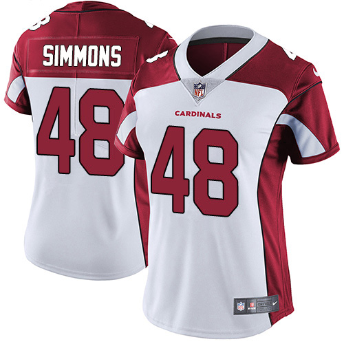 Nike Cardinals #48 Isaiah Simmons White Women's Stitched NFL Vapor Untouchable Limited Jersey Nike Cardinals #48 Isaiah Simmons White Women's Stitched NFL Vapor Untouchable Limited Jersey