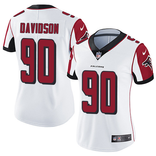Nike Falcons #90 Marlon Davidson White Women's Stitched NFL Vapor Untouchable Limited Jersey