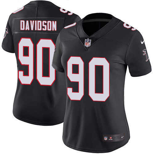 Nike Falcons #90 Marlon Davidson Black Alternate Women's Stitched NFL Vapor Untouchable Limited Jersey