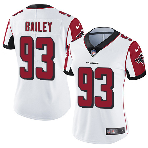 Nike Falcons #93 Allen Bailey White Women's Stitched NFL Vapor Untouchable Limited Jersey