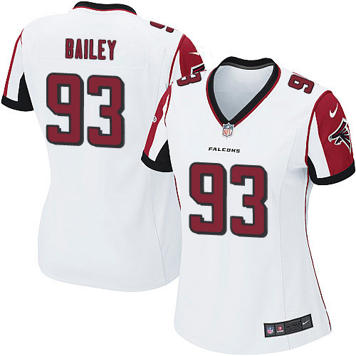 Nike Falcons #93 Allen Bailey White Women's Stitched NFL New Elite Jersey