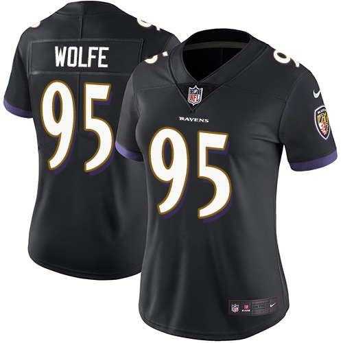 Nike Ravens #95 Derek Wolfe Black Alternate Women's Stitched NFL Vapor Untouchable Limited Jersey Nike Ravens #95 Derek Wolfe Black Alternate Women's Stitched NFL Vapor Untouchable Limited Jersey