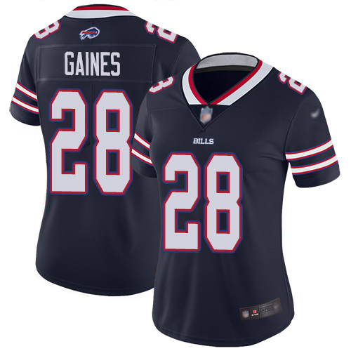 Nike Bills #28 E.J. Gaines Navy Women's Stitched NFL Limited Inverted Legend Jersey Nike Bills #28 E.J. Gaines Navy Women's Stitched NFL Limited Inverted Legend Jersey