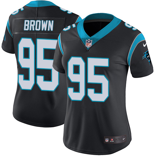Nike Panthers #95 Derrick Brown Black Team Color Women's Stitched NFL Vapor Untouchable Limited Jersey Nike Panthers #95 Derrick Brown Black Team Color Women's Stitched NFL Vapor Untouchable Limited Jersey