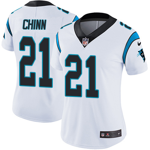 Nike Panthers #21 Jeremy Chinn White Women's Stitched NFL Vapor Untouchable Limited Jersey